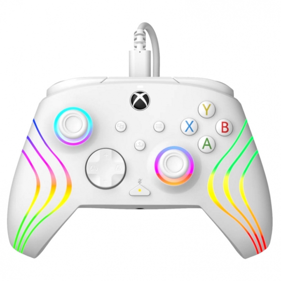 Mando con Cable Afterglow Wave White Pdp