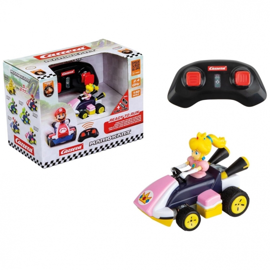 Coche Radio Control Mario Kart, Peach Carrera Escala 1:50