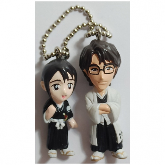 Figuras con Colgante Bleach, Momo Hinamori y Sosuke Aizen 3 y 3,5 4 cm