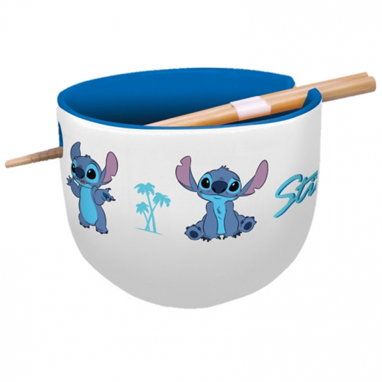 Bol Para Ramen con Palillos, Disney Stitch 500 ml