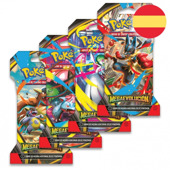 Juego de Cartas Pokémon Megaevolución Sobre Cartón