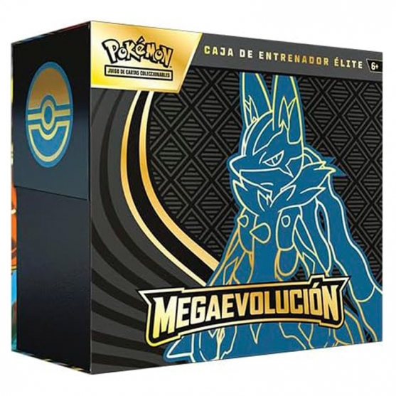 Juego de Cartas Pokémon Megaevolución Caja de Entrenador Élite Lucario