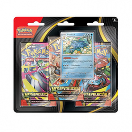 Juego de Cartas Pokémon Megaevolución 3x Booster Golduck