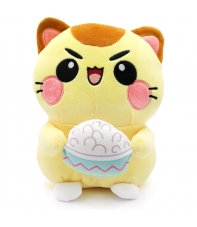 Peluche Funny Cats, Gato con Bol de Arroz 25 cm