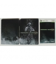 Caja Vacia Steel Book y Manual, Call of Duty Modern Warfare 2, Xbox 360, Pal-Esp, SIN JUEGO