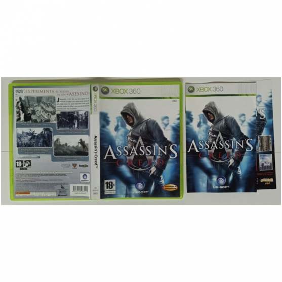 Caja y Manual, Assassin's Creed, Xbox 360, Pal-Esp, SIN JUEGO