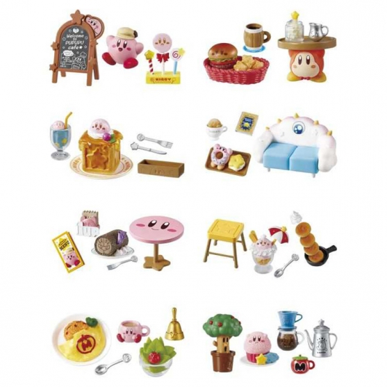 Figura Sorpresa Kirby's Cafe Time Re-Ment, 5 a 7 cm