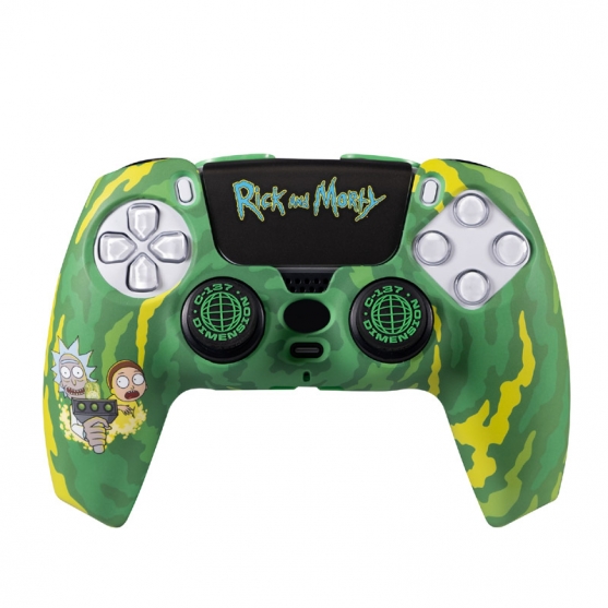 Carcasa Protectora y Grips para Dualsense, Combo Pack Rick and Morty