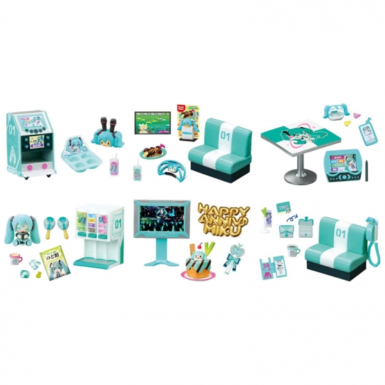 Figura Sorpresa Hatsune Miku, Miku Miku Karaoke Re-ment, 5 a 7 cm