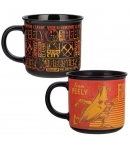 Taza FortniteTeam Peely Vs Team Fishstick, Sensitiva al Calor 350 ml