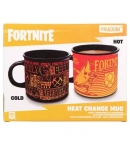 Taza FortniteTeam Peely Vs Team Fishstick, Sensitiva al Calor 350 ml