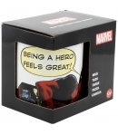 Taza Marvel Deadpool Being A Hero Feels Great! 320 ml