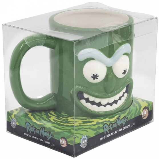 Taza Rick and Morty 3d, Pickle Rick 320 ml