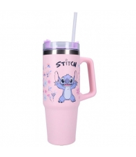 Taza de Viaje Disney Stitch Rosa 900 ml