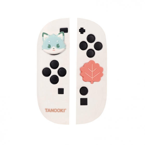 Silicona y Grips para Mandos Joy-cons 2, Custom Kit Yuki Tanooki